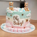 🧸 Oh Baby Teddy Theme Cake – Baby Shower Cake