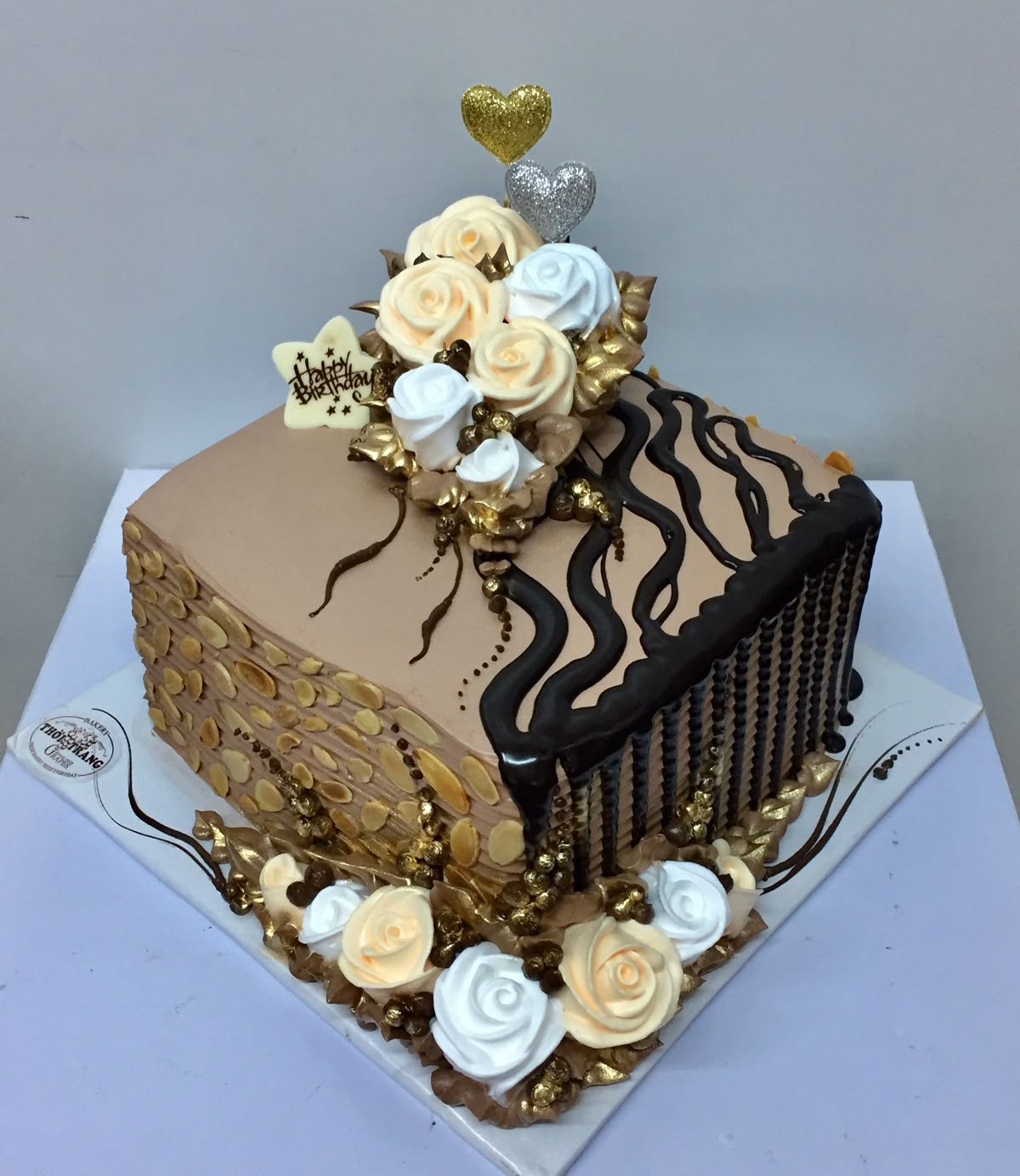 Chocolate Almond Designer Cake 🍫✨ | Premium Celebration Cake