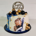 Luxury Gentleman Theme Drip Cake