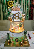 Jungle Theme LED Birthday Cake 🐯🦁✨ | Premium Kids Celebration Cake