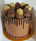 🍫 Ferrero Rocher Drip Cake – Premium Chocolate Designer Cake