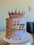 👑 Princess Crown Birthday Cake – Luxury Designer Cake