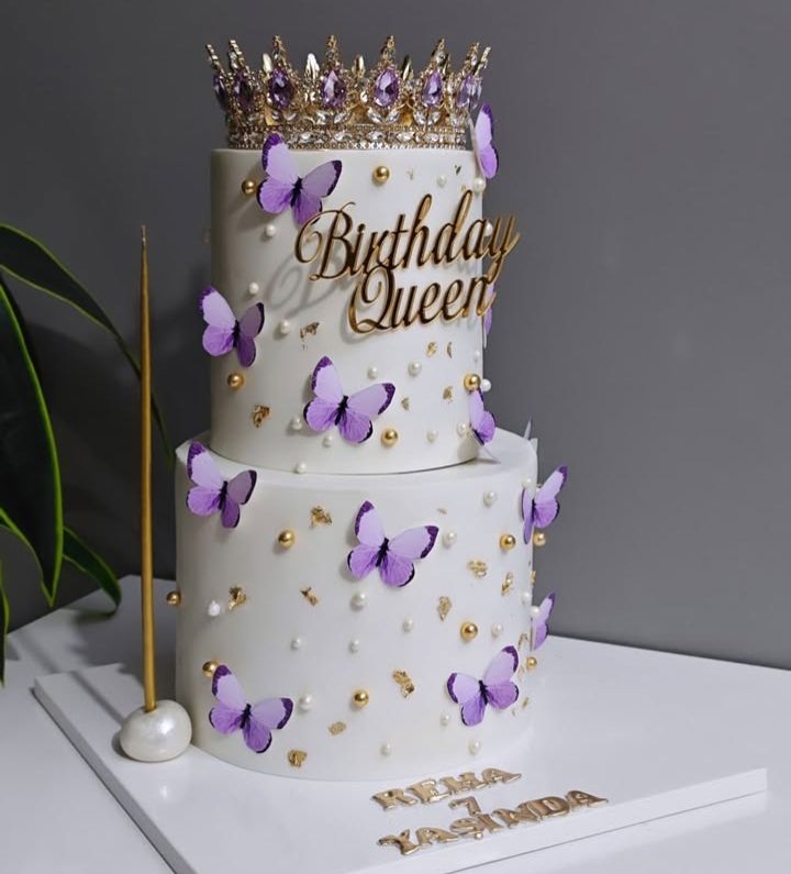 Birthday Queen Crown Cake 👑🎂 | Butterfly Luxury Designer Cake