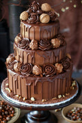Triple Chocolate Ferrero Drip Cake 🍫✨ | Luxury 3-Tier Celebration Cake