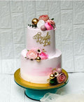 💍 Bride to Be Two-Tier Cake – Elegant Bridal Shower Cake