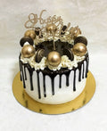 🖤 Black & Gold Drip Cake – Elegant Birthday Designer Cake