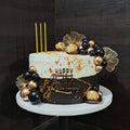 🖤 Black & Gold Luxe Birthday Cake – Premium Designer Cake