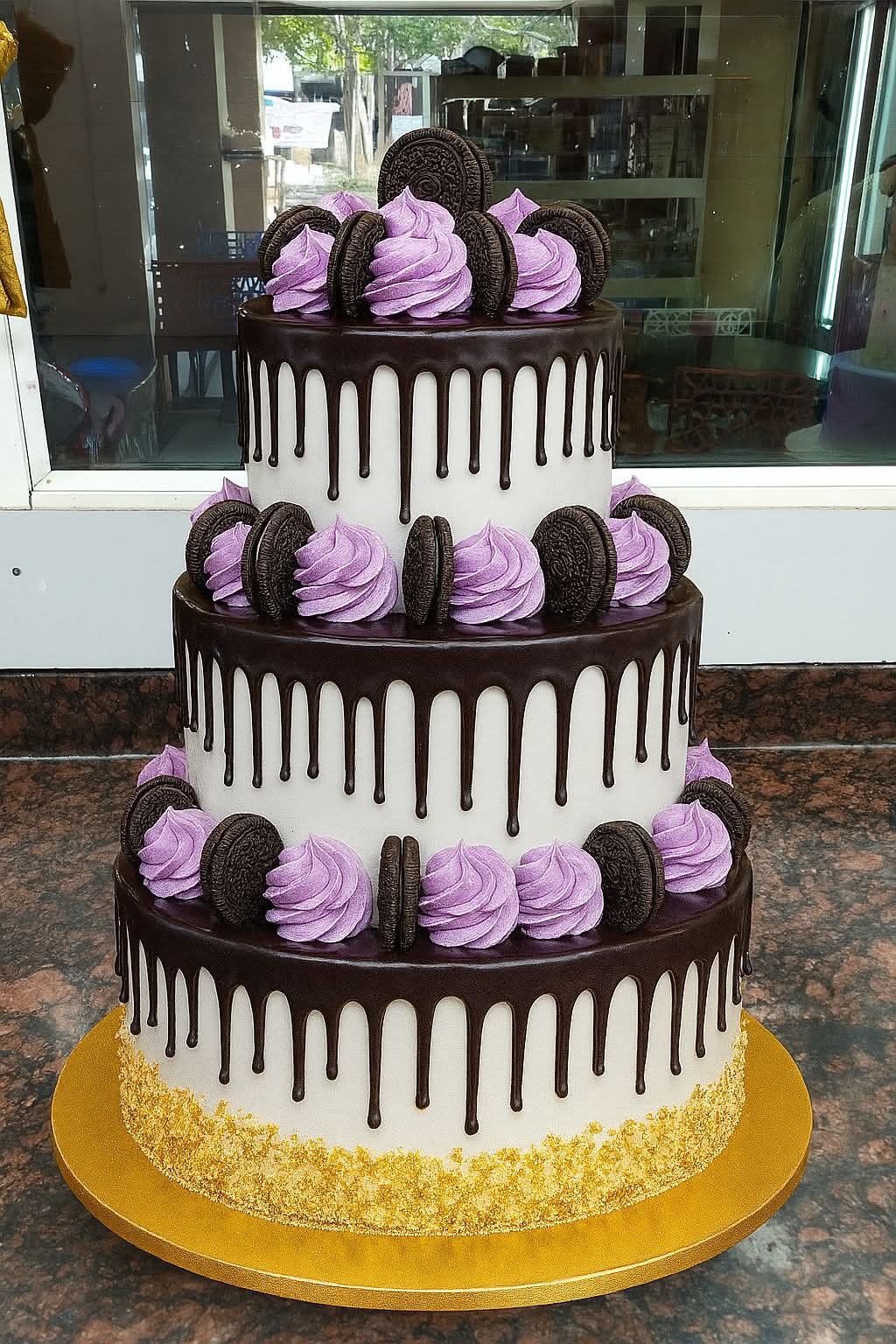 Triple Tier Oreo Drip Cake 🍪🍫 | Luxury Celebration Cake