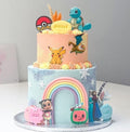 Rainbow Cartoon Theme Multi-Character Cake