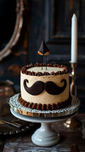 Gentleman Moustache Cake 🎂 | Classic Chocolate Designer Cake