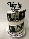 Film Strip Photo Cake 🎬 | Personalized Edible Print Memory Cake