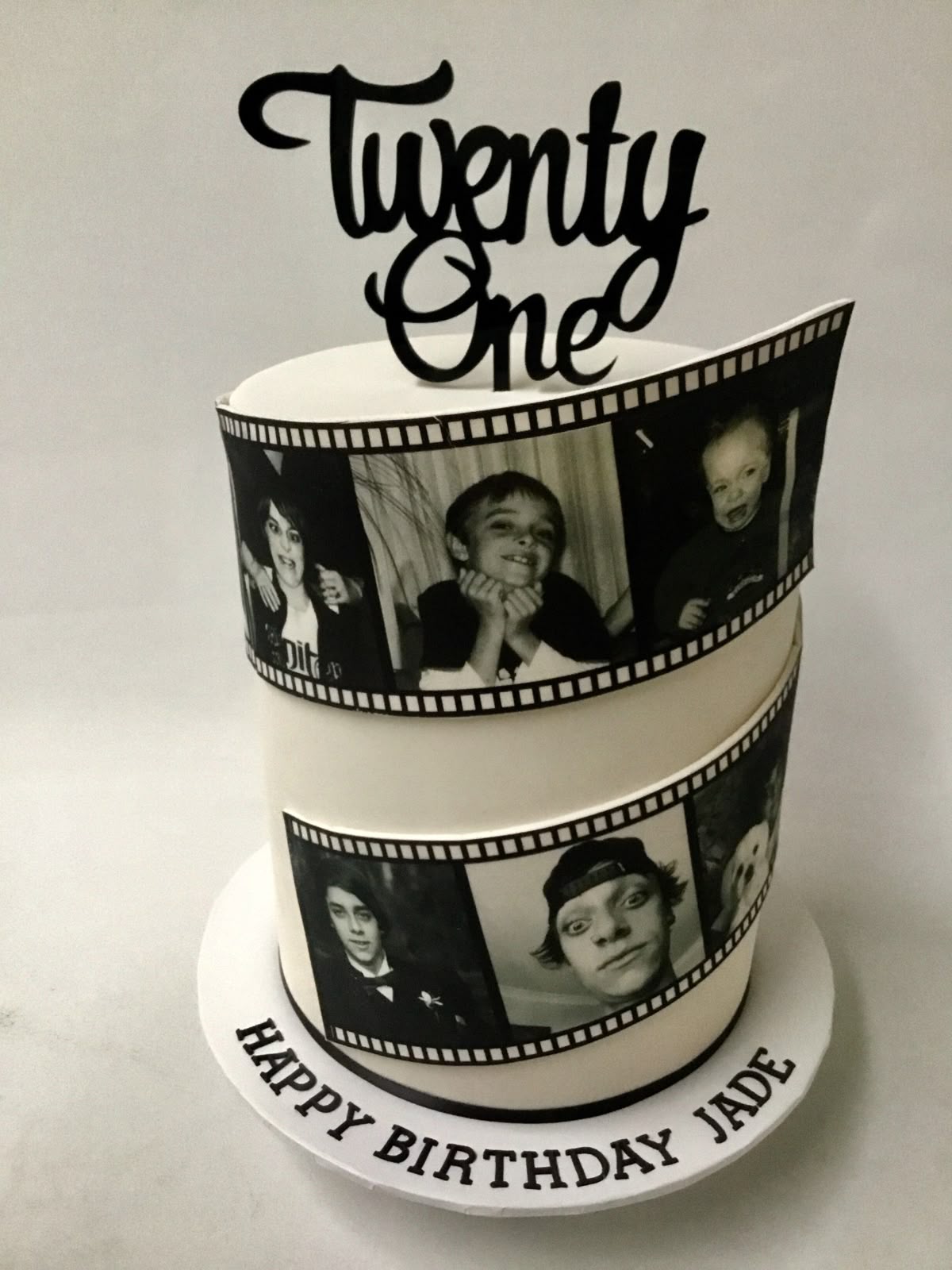 Film Strip Photo Cake 🎬 | Personalized Edible Print Memory Cake