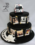 Photo Memory Cake 🖤📸 | Elegant Milestone Celebration Cake